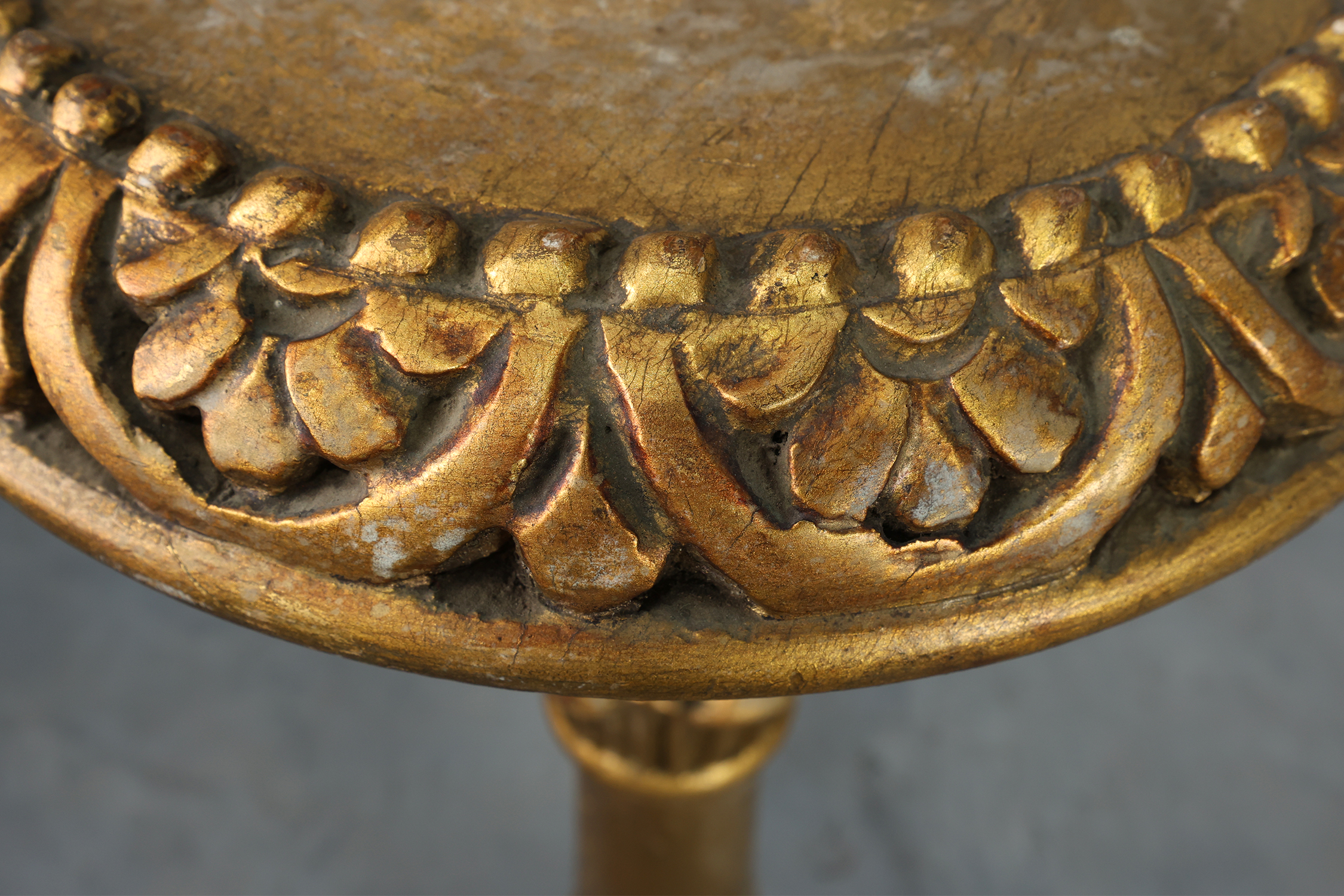 Pair of Gilt Wooden Pedestals with Plaster Decoration, France 19th Centurythumbnail